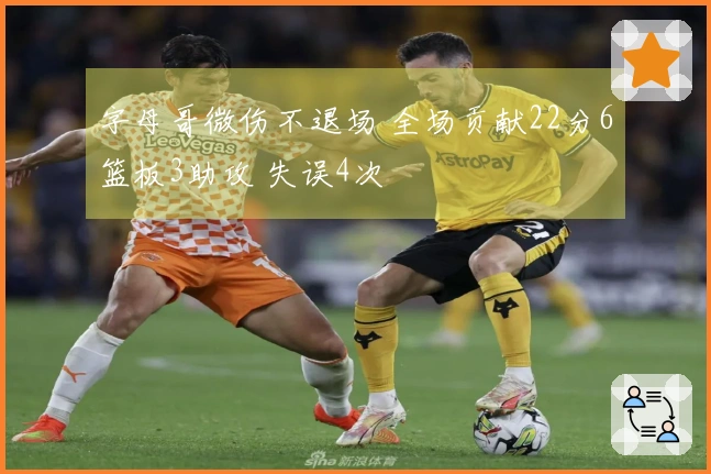 字母哥微伤不退场 全场贡献22分6篮板3助攻 失误4次